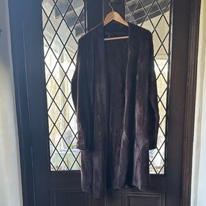 Ann Taylor Dark Brown Teddy Jacket